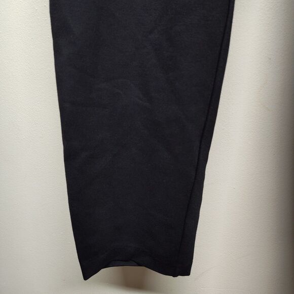 Talbots Soho Ankle Pants Women 22W Black Rayon Stretch Elastic Waist Tapered Leg - Picture 3 of 8